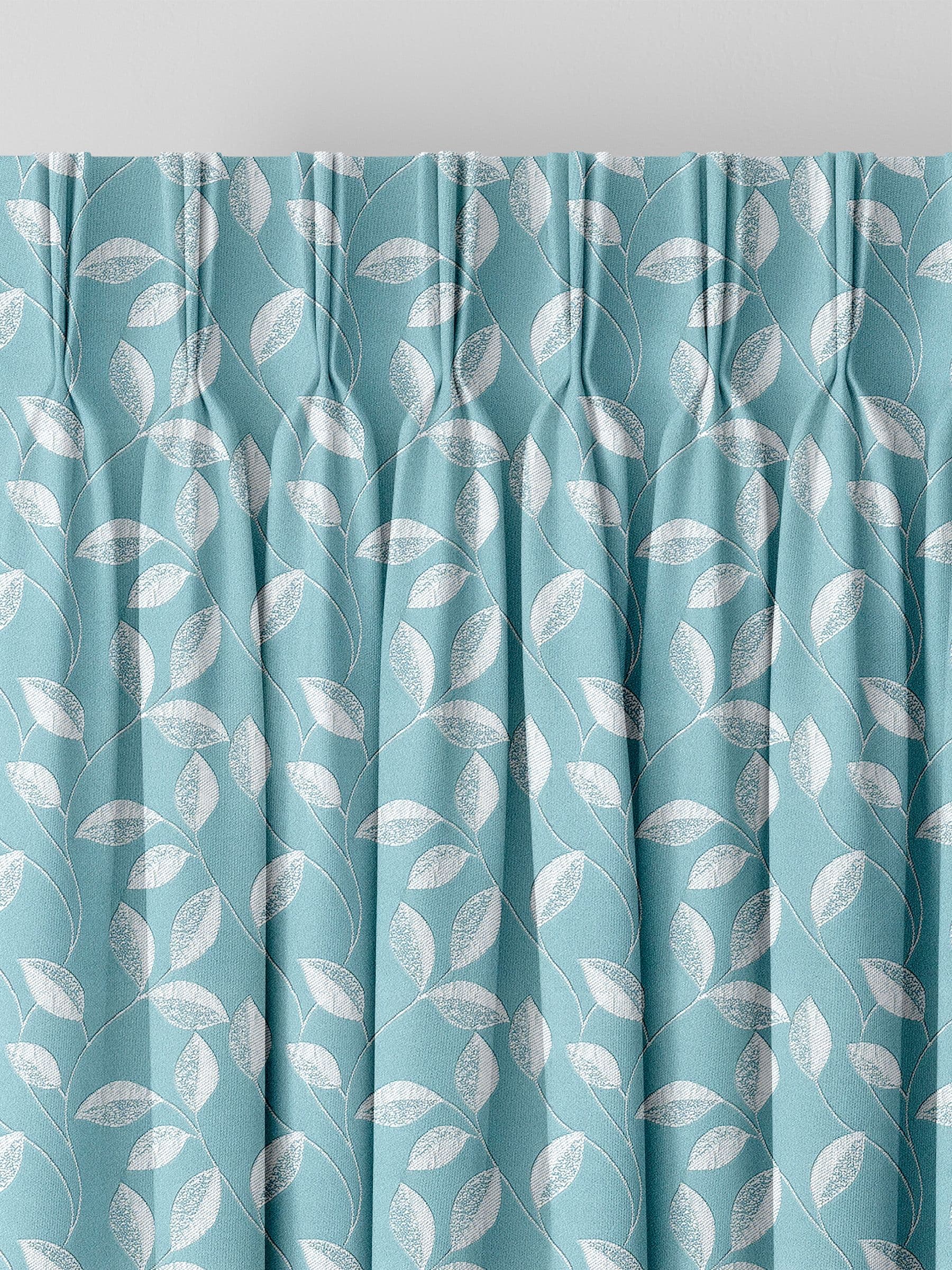 Next Mallix teal blue leaf curtains - British product
