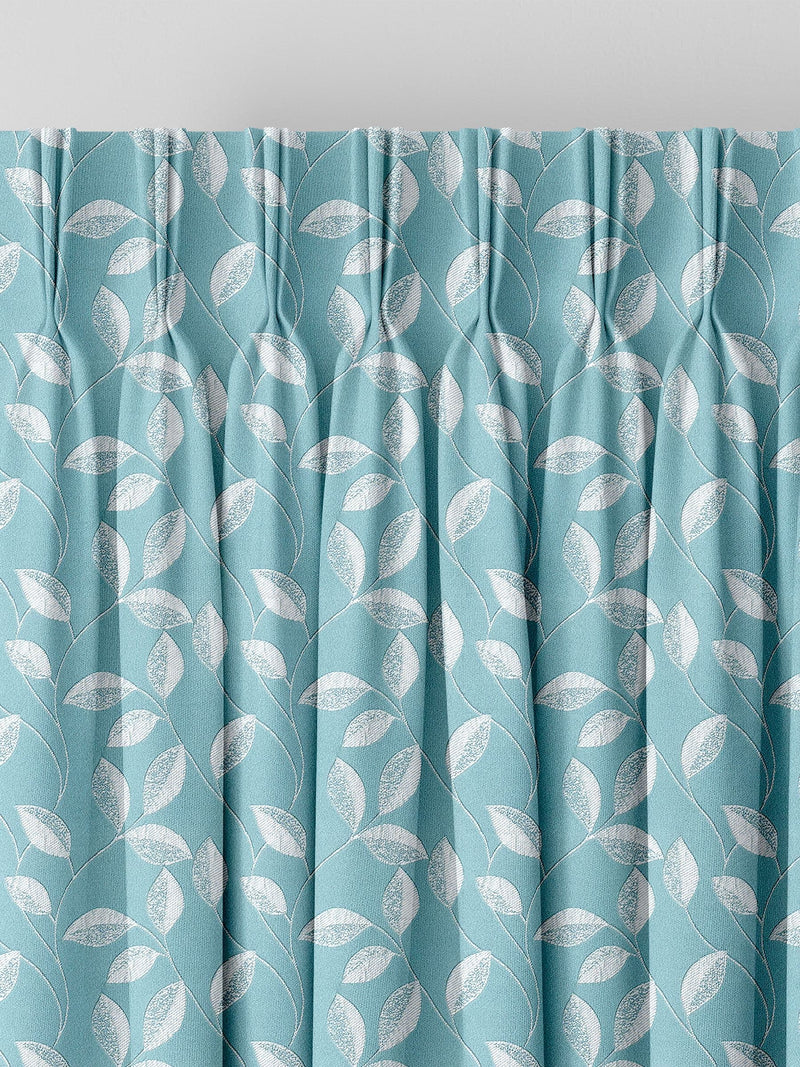 Next Mallix teal blue leaf curtains - British product