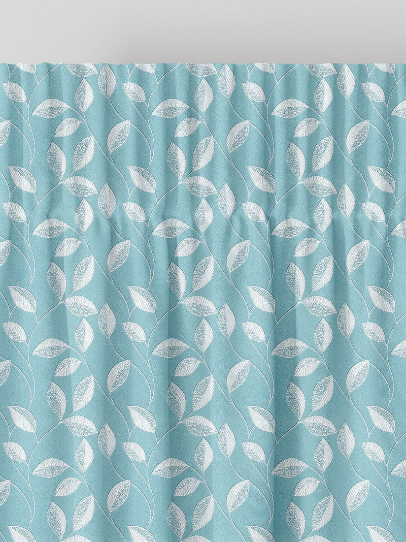 Next Mallix teal blue leaf curtains - British product