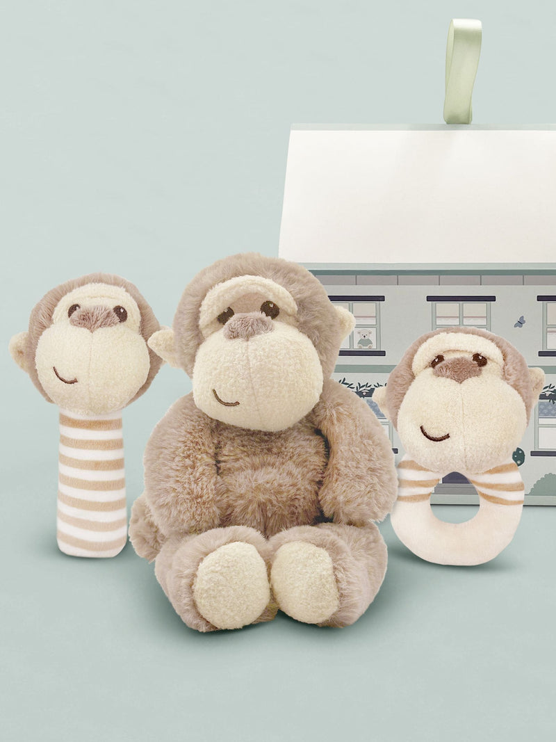 Babyblooms three monkey soft toy gift set - British product