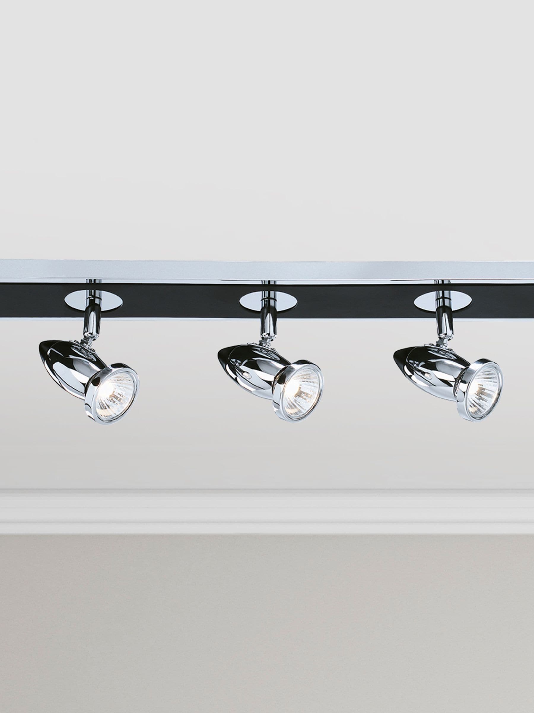 Searchlight Chrome Fire ceiling light 80cm imported from the UK