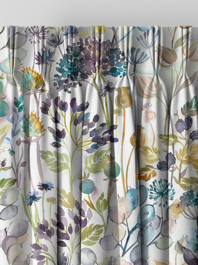 Voyage Maison Sky Blue Country Hedgerow made to measure curtains, imported from the UK