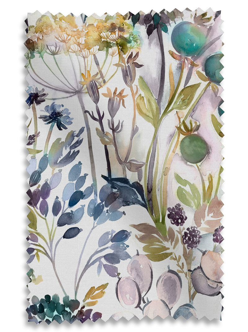 Voyage Maison Sky Blue Country Hedgerow made to measure curtains, imported from the UK