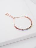 Ted Baker Rose Gold Crystal Slider Bracelet (British brand)
