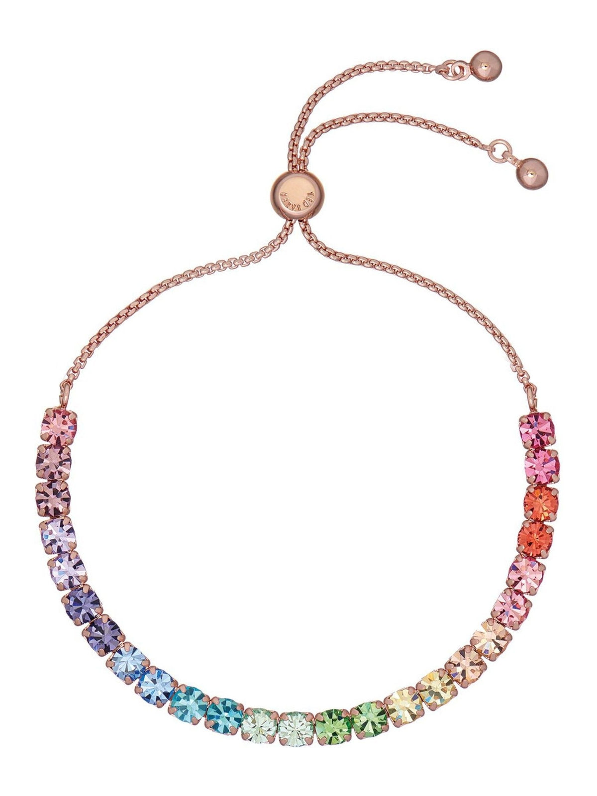 Ted Baker Rose Gold Crystal Slider Bracelet (British brand)