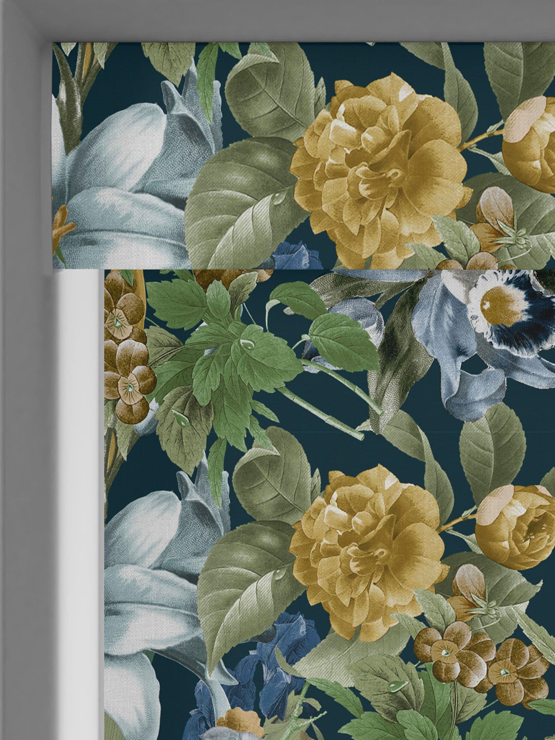 Graham & Brown Glasshouse roller blind midnight blue - British product