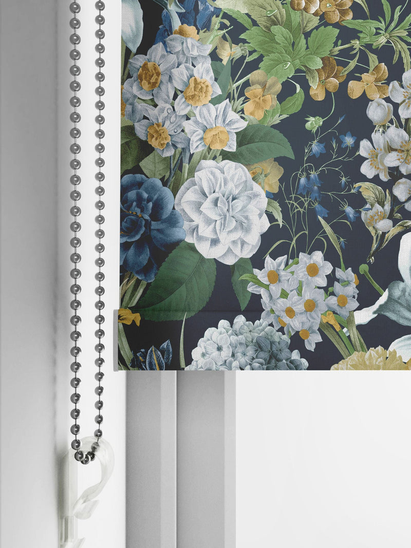 Graham & Brown Glasshouse roller blind midnight blue - British product