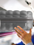 Flight Knight Anthracite Medium Large Hardcase Printed Lightweight Check-In Suitcase with 4 Wheels