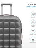 Flight Knight Anthracite Medium Large Hardcase Printed Lightweight Check-In Suitcase with 4 Wheels