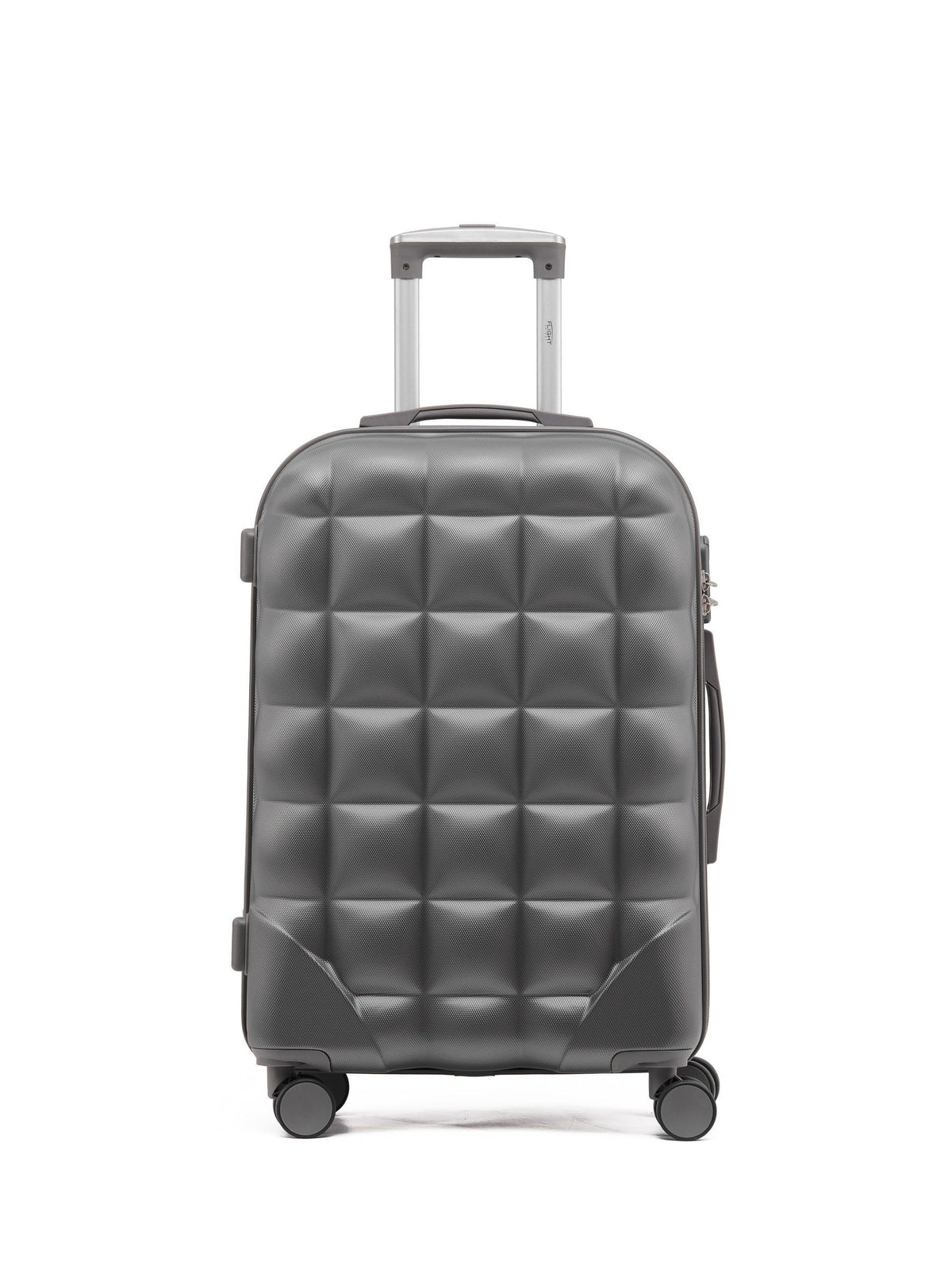 Flight Knight Anthracite Medium Large Hardcase Printed Lightweight Check-In Suitcase with 4 Wheels