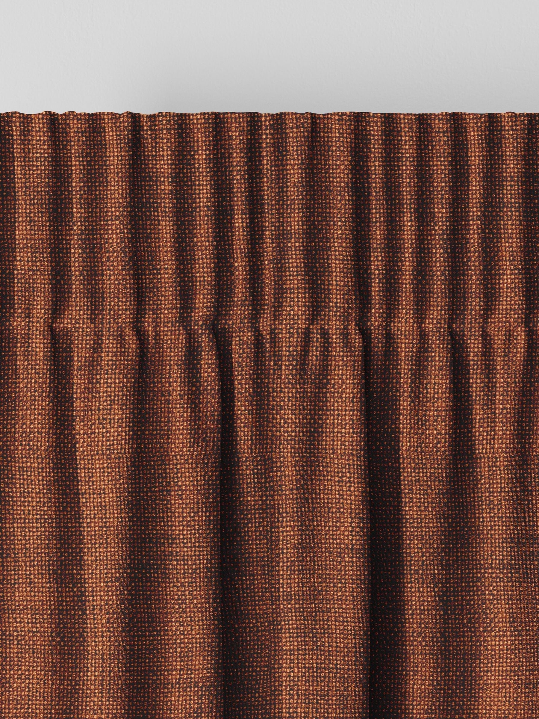 Terracotta brown made to measure curtains (British brand)