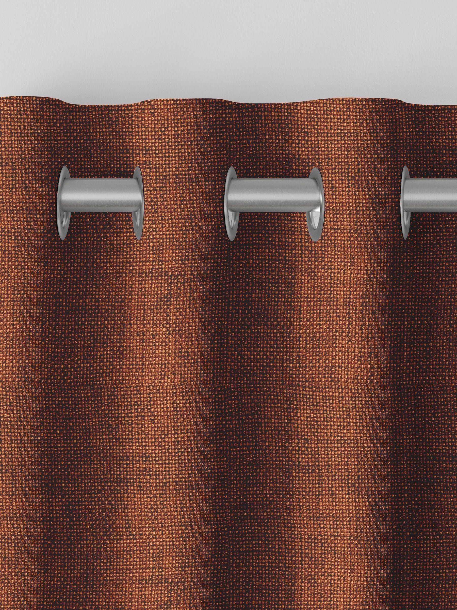 Terracotta brown made to measure curtains (British brand)