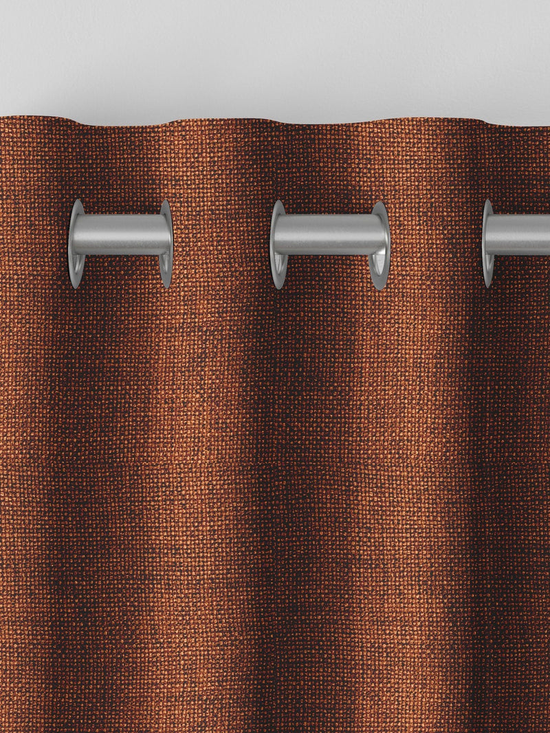 Terracotta brown made to measure curtains (British brand)