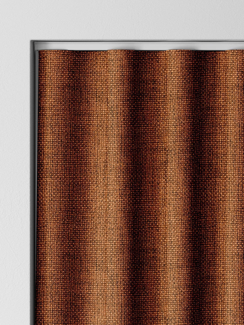 Terracotta brown made to measure curtains (British brand)