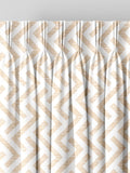Natural Amble geometric gold made to measure curtains (British brand)