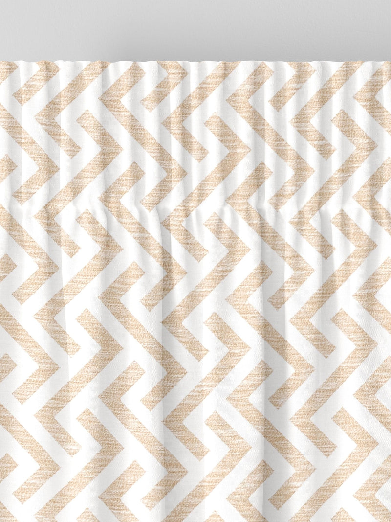 Natural Amble geometric gold made to measure curtains (British brand)