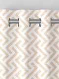 Natural Amble geometric gold made to measure curtains (British brand)