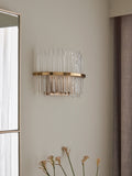 Lipsy Gold Flush Glass Wall Light (British brand)