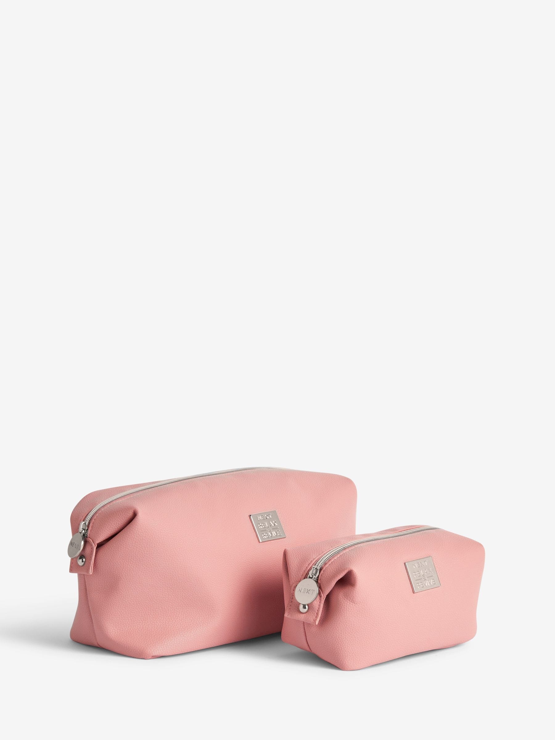 Faux leather slouch make-up bag - British product