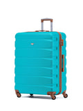 Flight Knight Cream Large Hardcase Lightweight Check-In Suitcase with 4 Wheels 29 inch