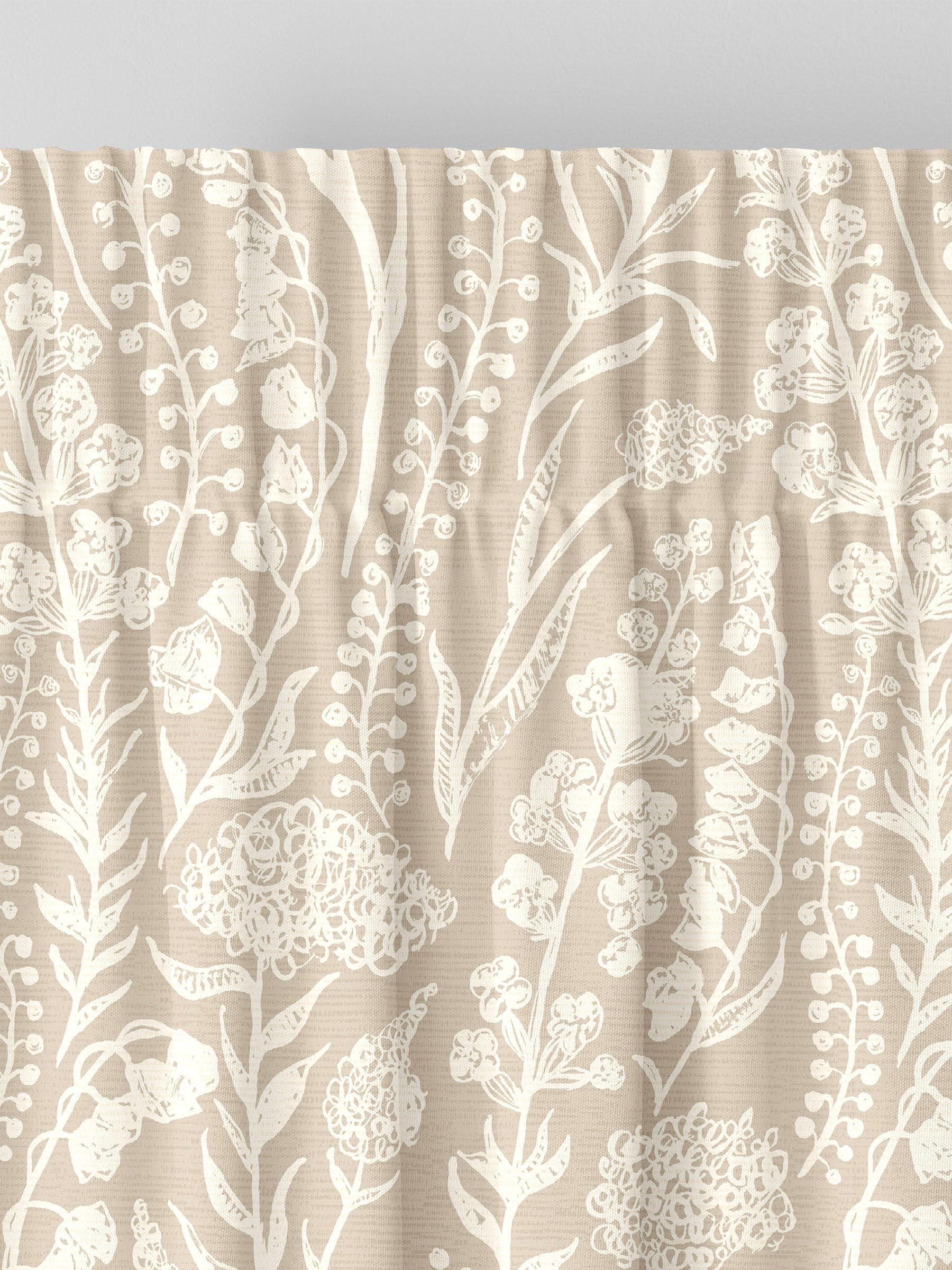 Rideaux floraux crème Jarrod sur mesure, importés du Royaume-Uni