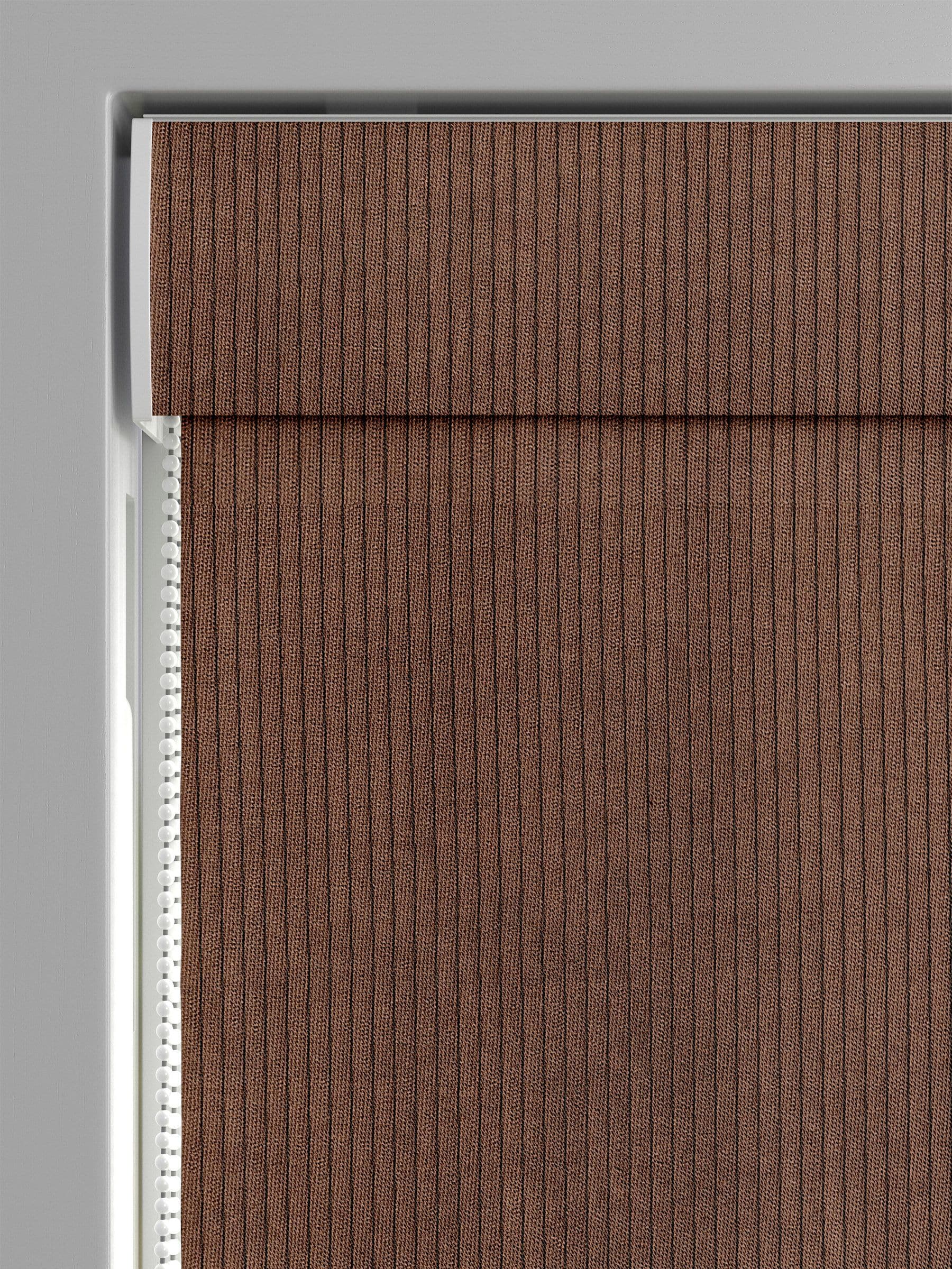 Jangga Cognac brown roman blind made to measure (British brand)