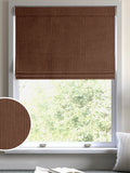 Jangga Cognac brown roman blind made to measure (British brand)