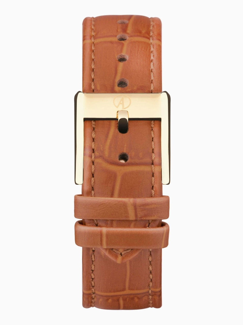 Accurist brown leather strap analogue watch - British product