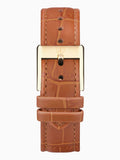 Accurist brown leather strap analogue watch - British product