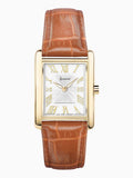 Accurist brown leather strap analogue watch - British product