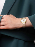 Accurist cream dress leather strap 28mm watch - British product