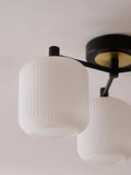 Ryker ceiling light white/black finish 42cm diameter, imported from the UK