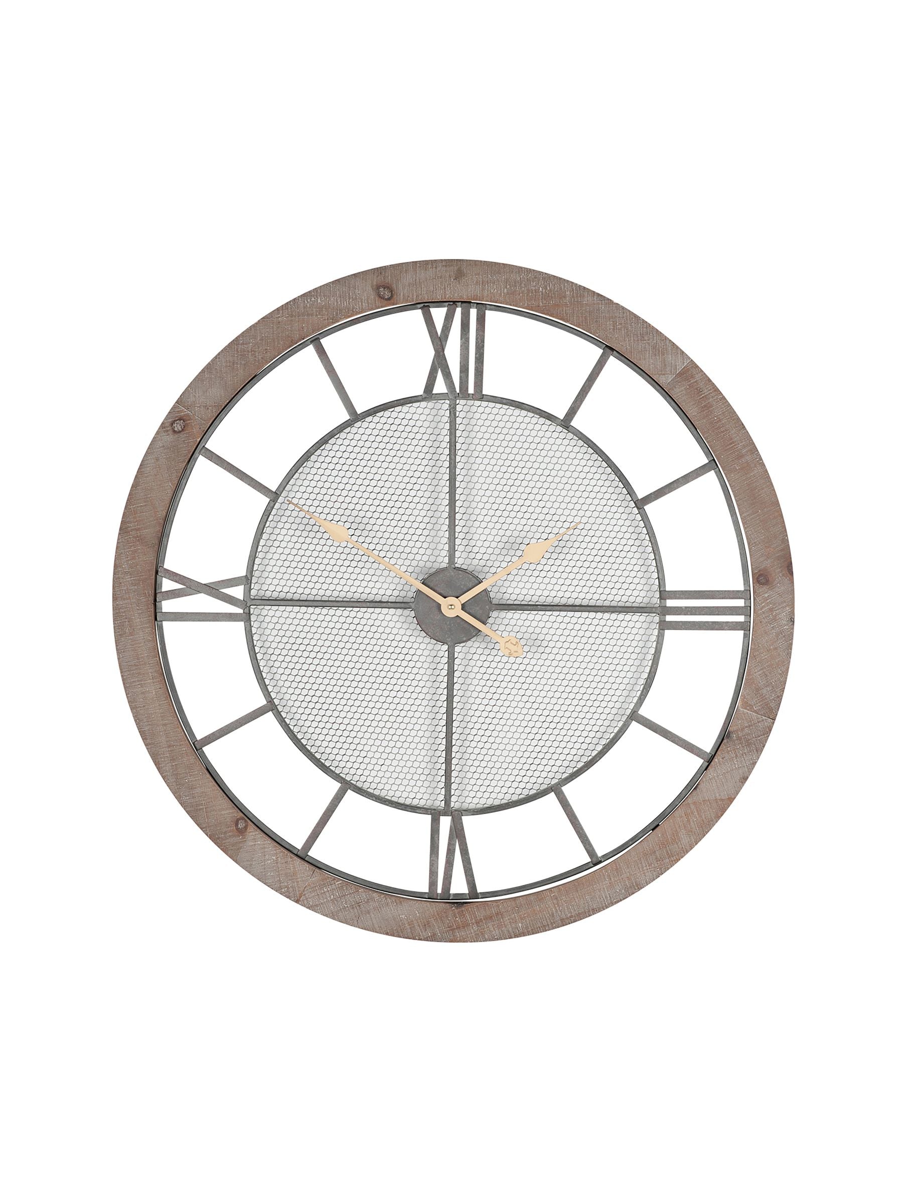 Pacific Natural round wall clock 80cm, imported from the UK