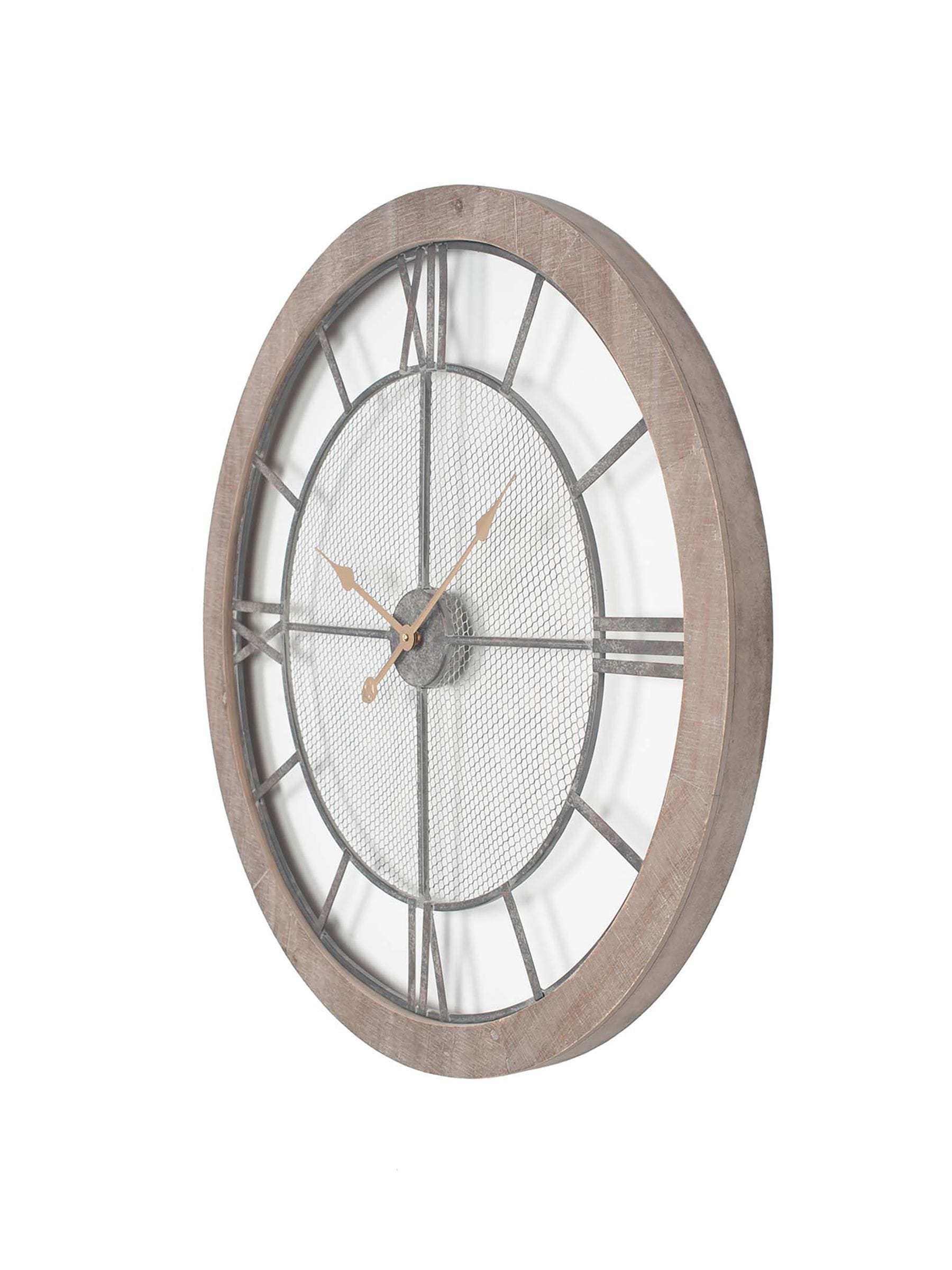 Pacific Natural round wall clock 80cm, imported from the UK