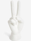 Cream peace hand ornament sculpture 20x6x8cm - British product