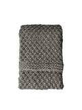 Gallery Home grey moss chunky knitted throw 130x170cm (British brand)