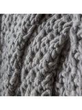 Gallery Home grey moss chunky knitted throw 130x170cm (British brand)
