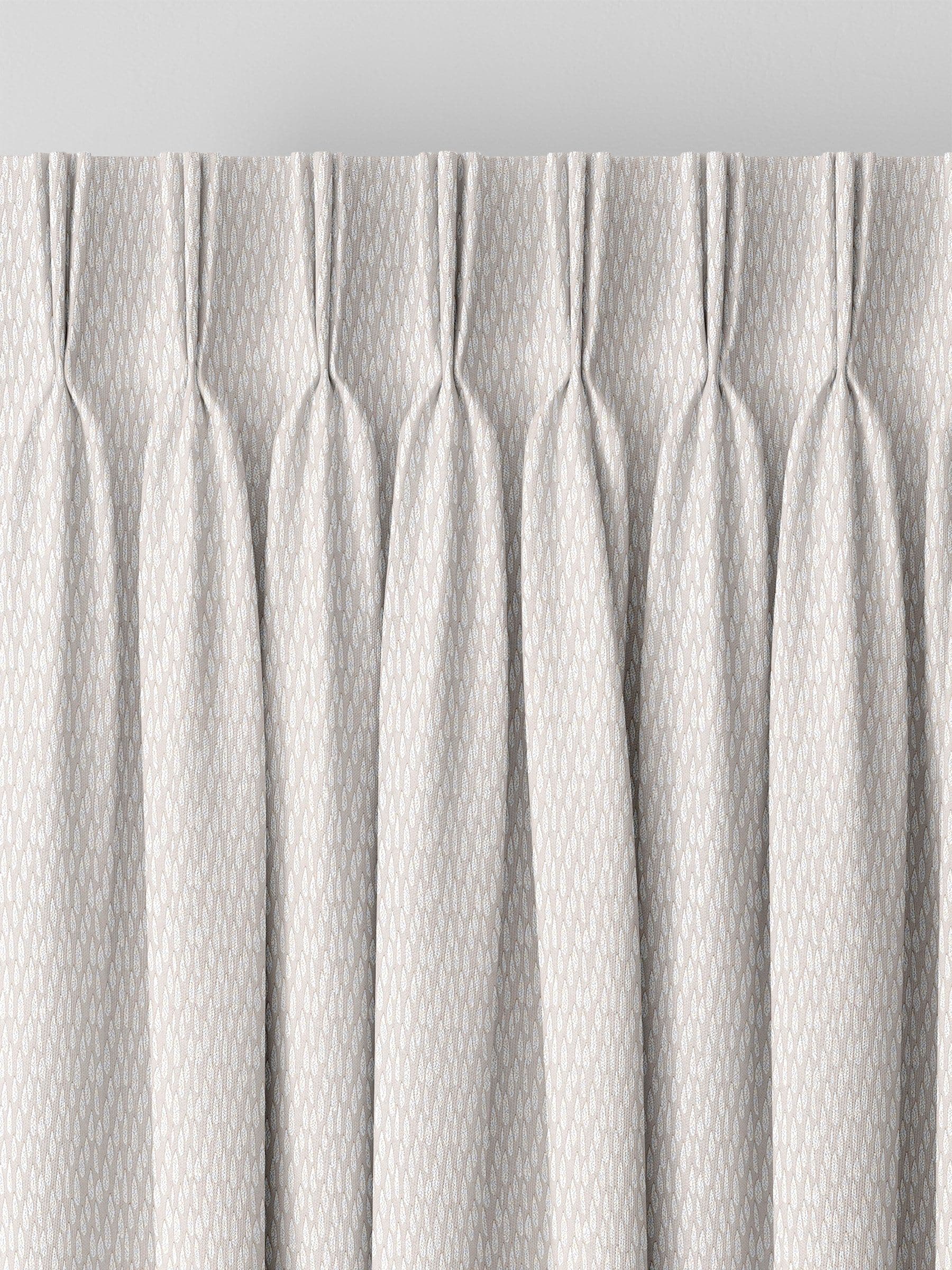 Natural Artist made-to-measure curtains teardrop woven design - British product
