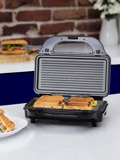 Tower Silver 3-in-1 Deep Fill Sandwich Maker