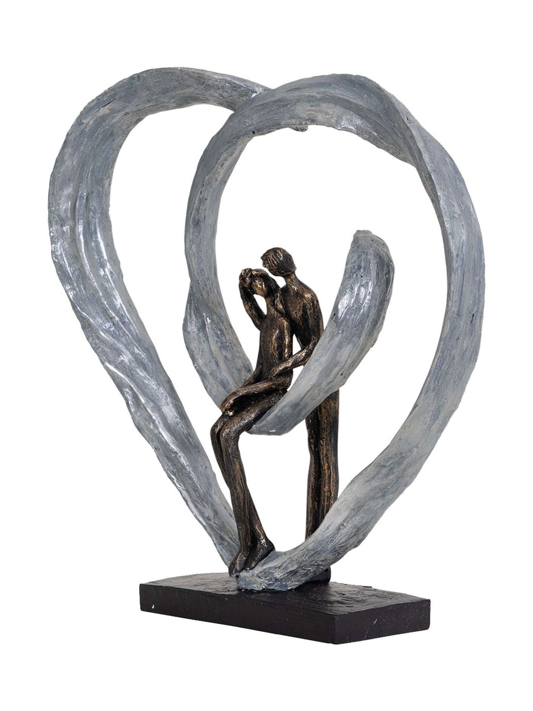 Bronze couple in love sculpture 35cm, UK version