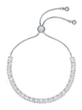 Ted Baker Silver Tone, Clear Crystal Melrah: Icon Slider Bracelet, Clear
