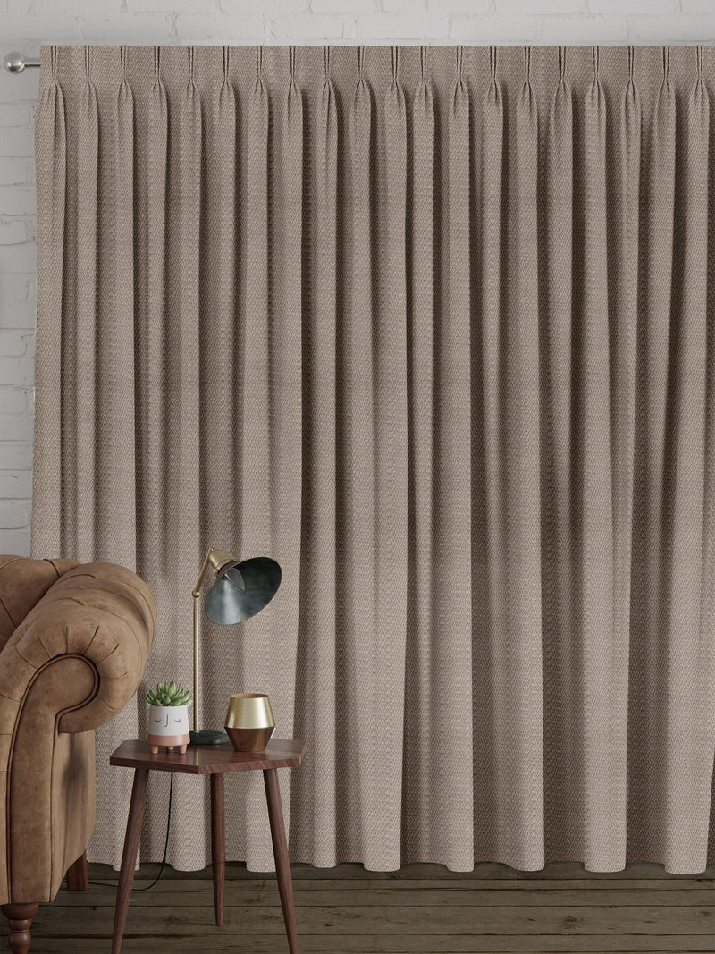 Artist brown made to measure curtains, imported from the UK