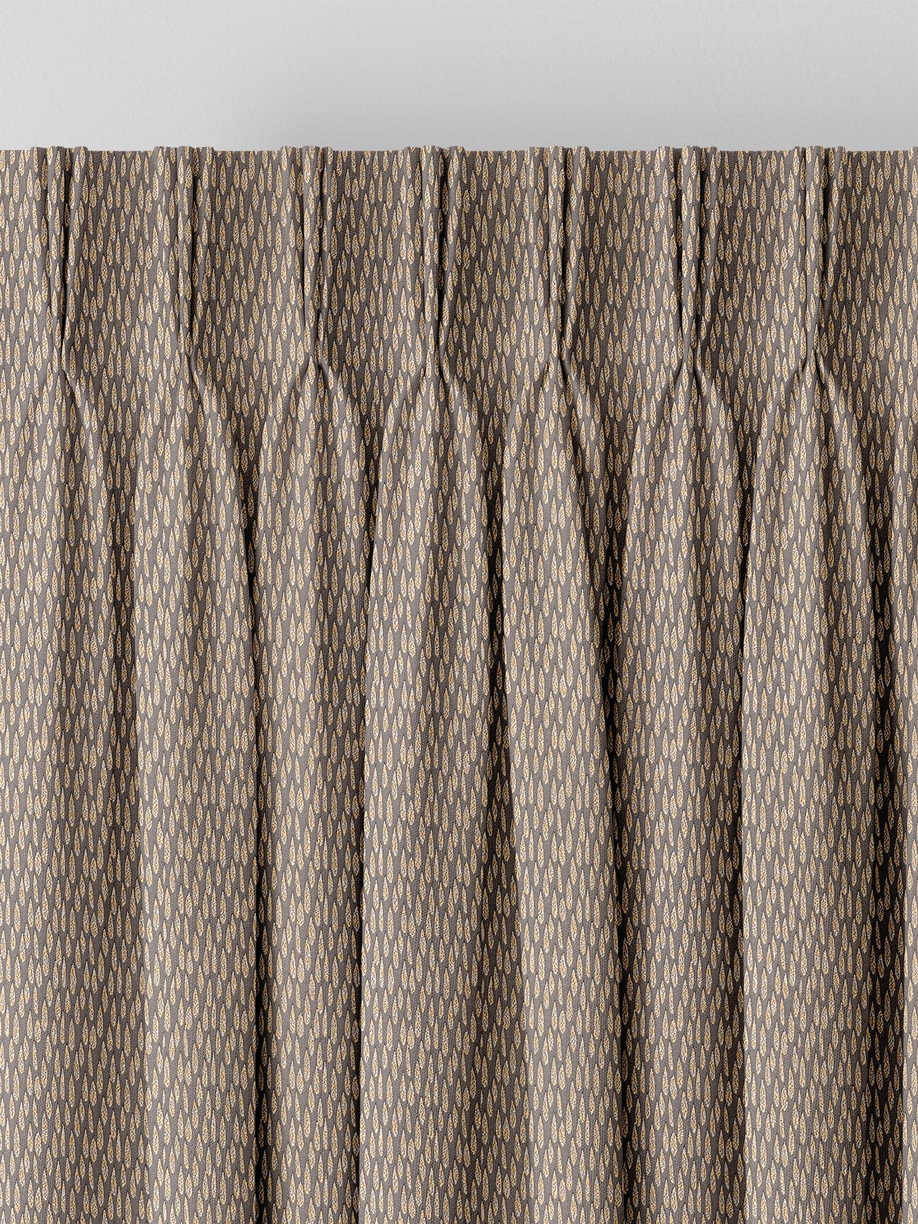 Artist brown made to measure curtains, imported from the UK