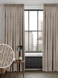 Artist brown made to measure curtains, imported from the UK