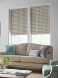 Laura Ashley grey gingham Roman blind made to measure, imported from the UK