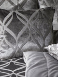 Soiree Grey Belfort Jacquard Cushion