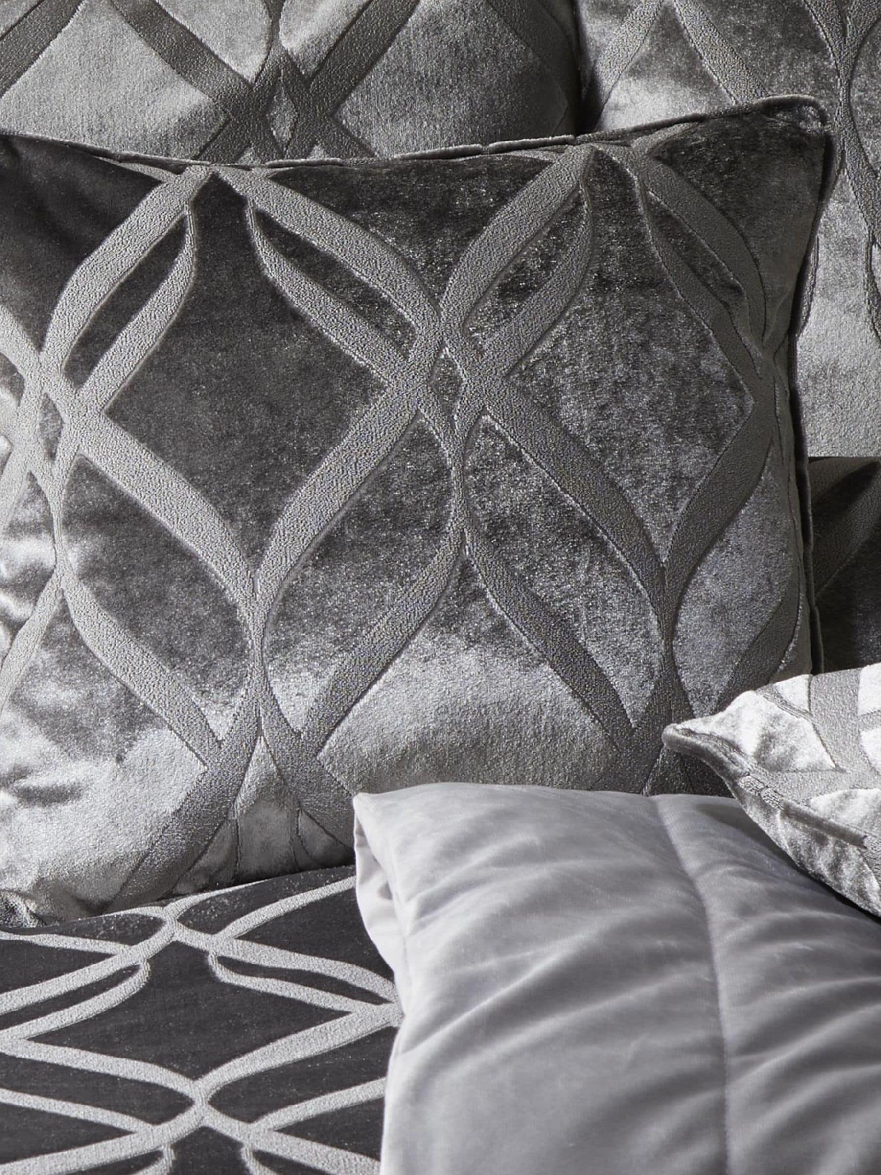 Soiree Grey Belfort Jacquard Cushion