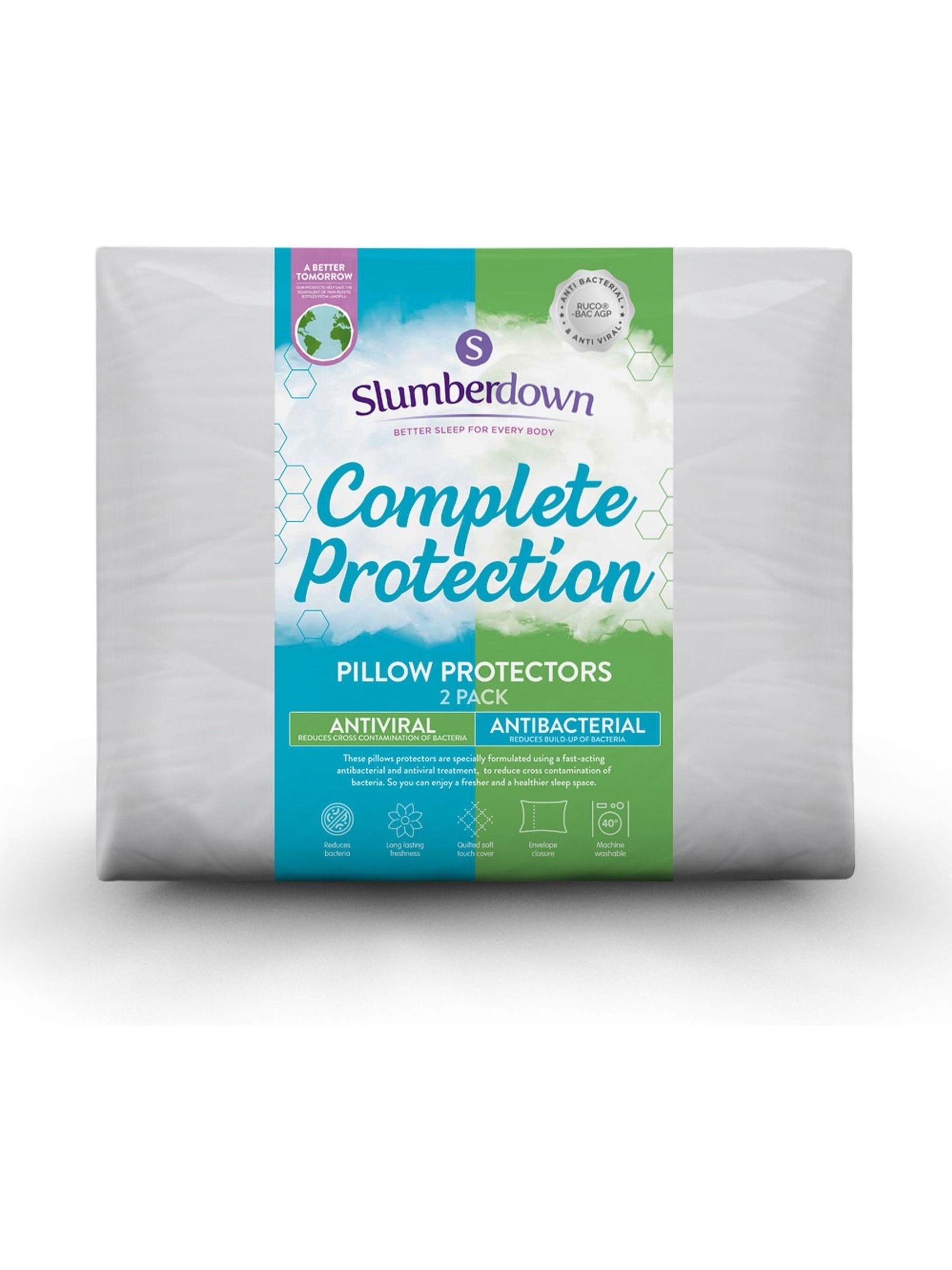 Slumberdown Set mit 2 antiviralen Kissenbezügen, UK-Version