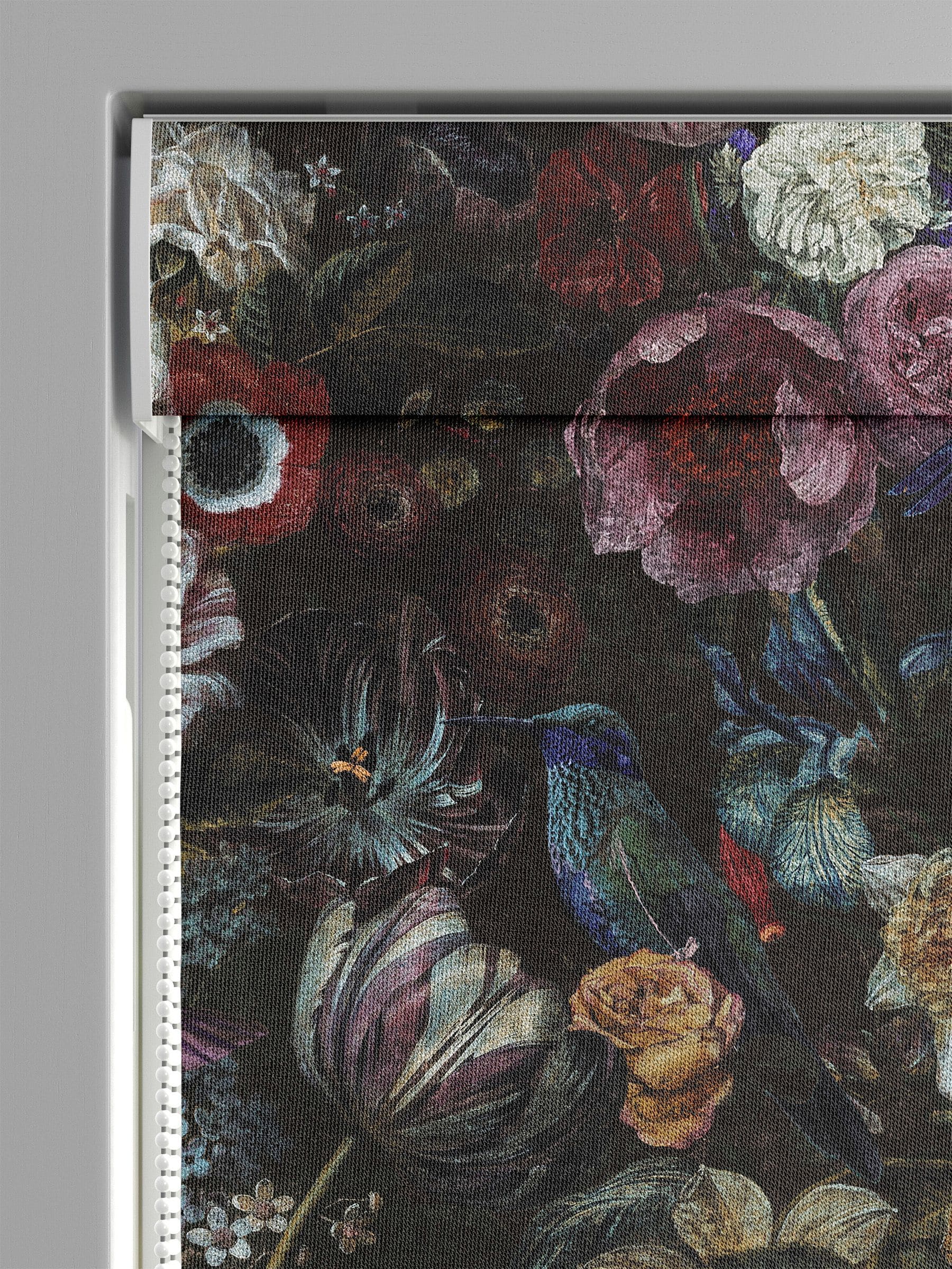 Graham & Brown Black Allure Roman blind, made to measure, UK version