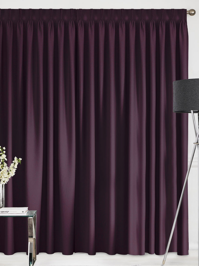 Montero aubergine velvet curtains made to measure, UK version